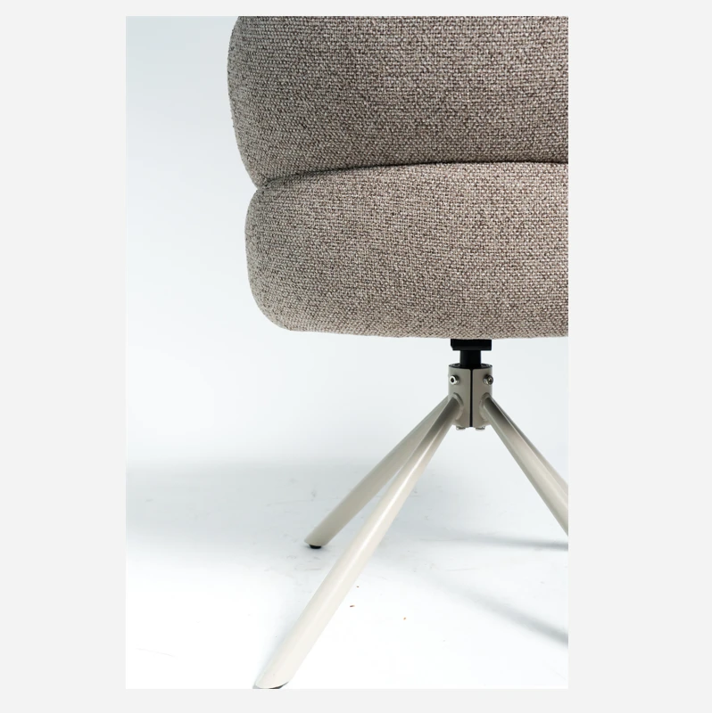 360° Bearing Swivel Auto Return Beige Fabric Desk Chair manufacturers