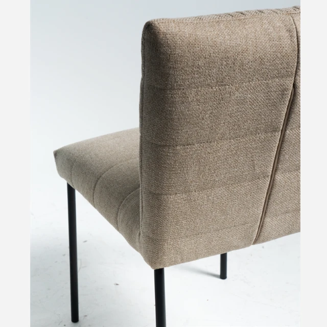 Round Tube Without Armrest Upholstered Fabric Dining Chair price